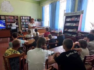 Read more about the article 24 июня в МБУК «Геймановском КДЦ» в библиотеке, был проведён экологический час «Мой любимый парк»